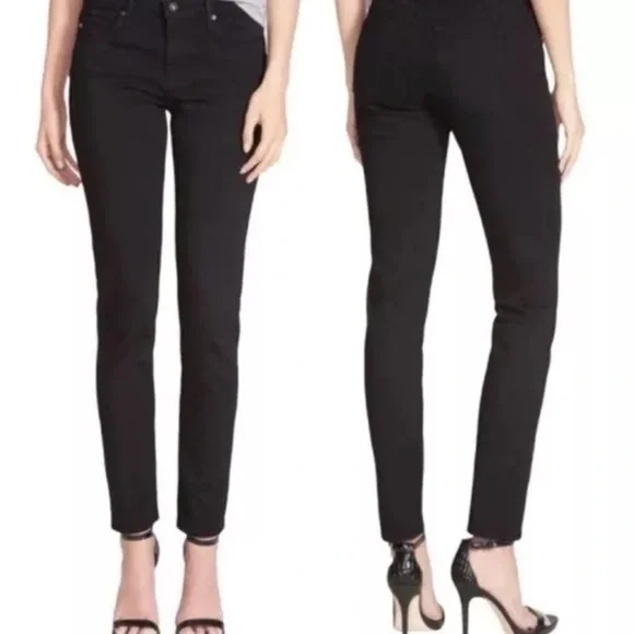 Like New AG the Stilt Cigarette Leg Pants 26R Black